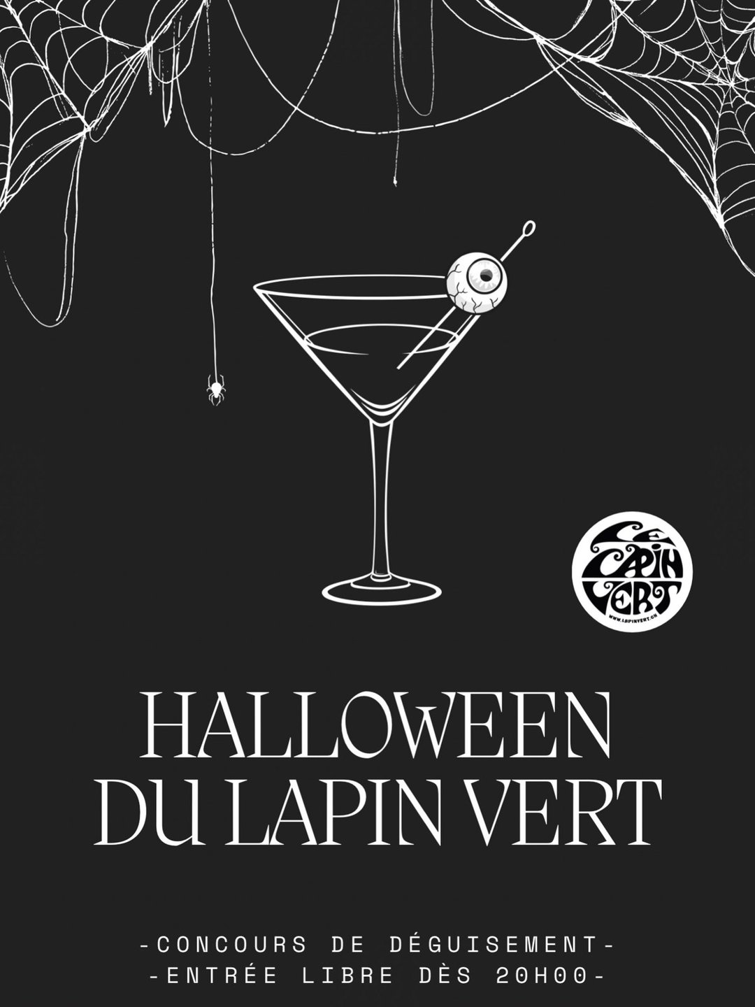 Affiche : Halloween au Lapin Vert